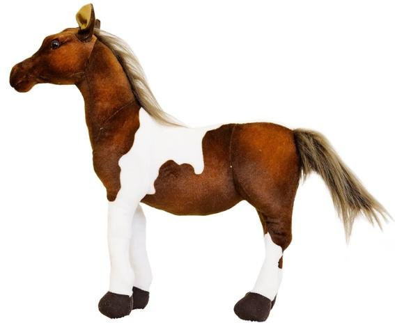 Linyi toy Plüschtier Pferd, Puppe, Braun, 28cm - Bild 1