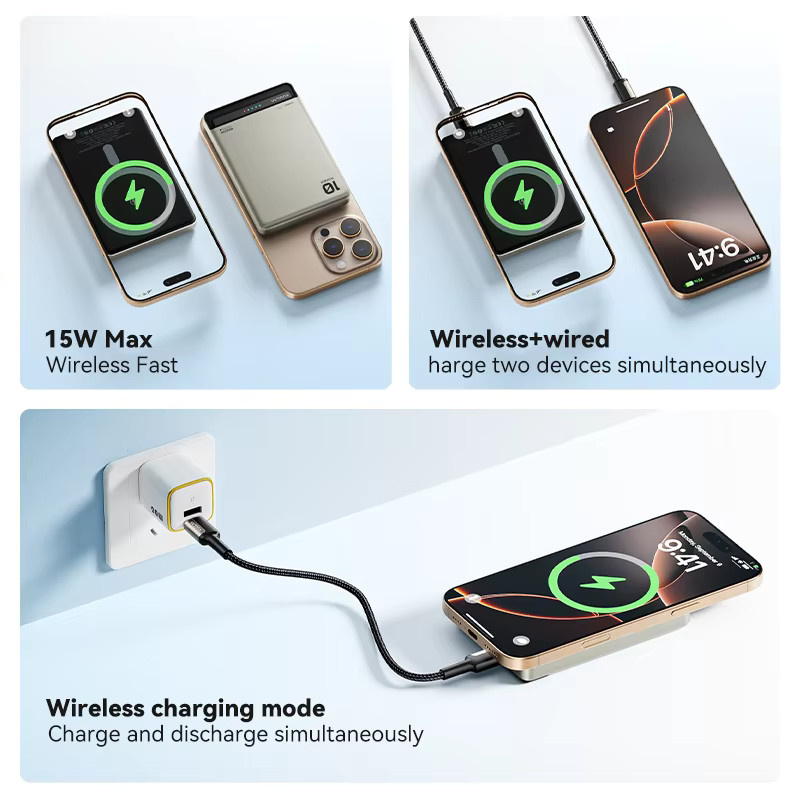 KUULAA Magnetische Power Bank 10000mAh mit 20W Schnellladefunktion und MagSafe für iPhone 16 15 14 Pro Max - Bild 4