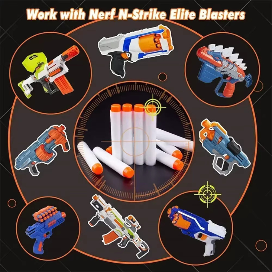 Nerf N Strike Elite 2.0 Series Glow At The Dark Bullets, Nachfüllpack, Weiß - Bild 6