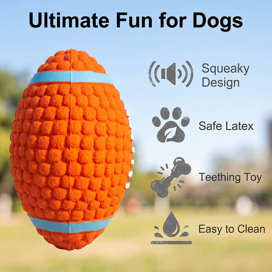 Holapet Quietschende Hundespielbälle, 3er-Set, Kauspielzeug - Bild 3