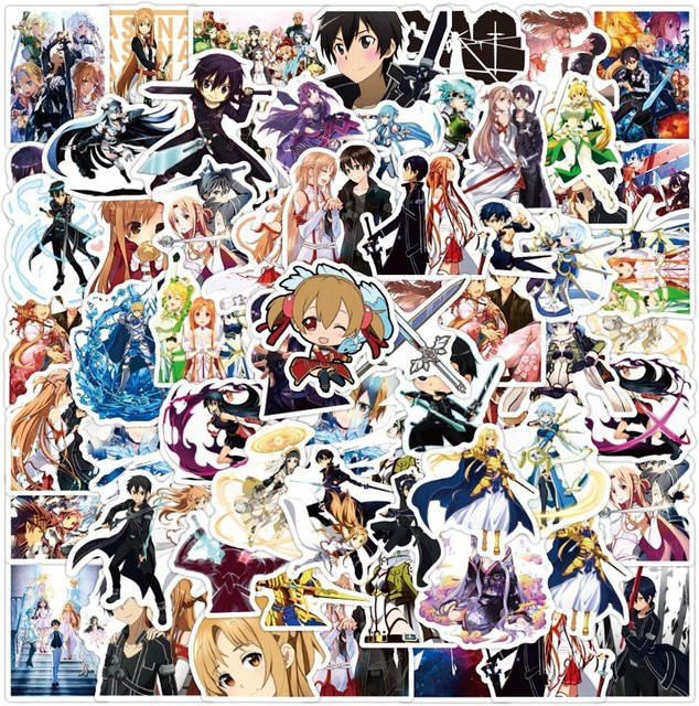 Bandai Sword Art Online Anime-Aufkleber, Zubehör, Bunt / Mehrfarbig - Bild 1