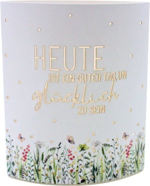 Dekohelden24 Dekolicht Nachtlicht mit dem Schriftzug Heute ist ein Guter Tag, Batteriebetrieben mit Timer, B/T/H: 13 x 5 x 16 cm - Bild 1