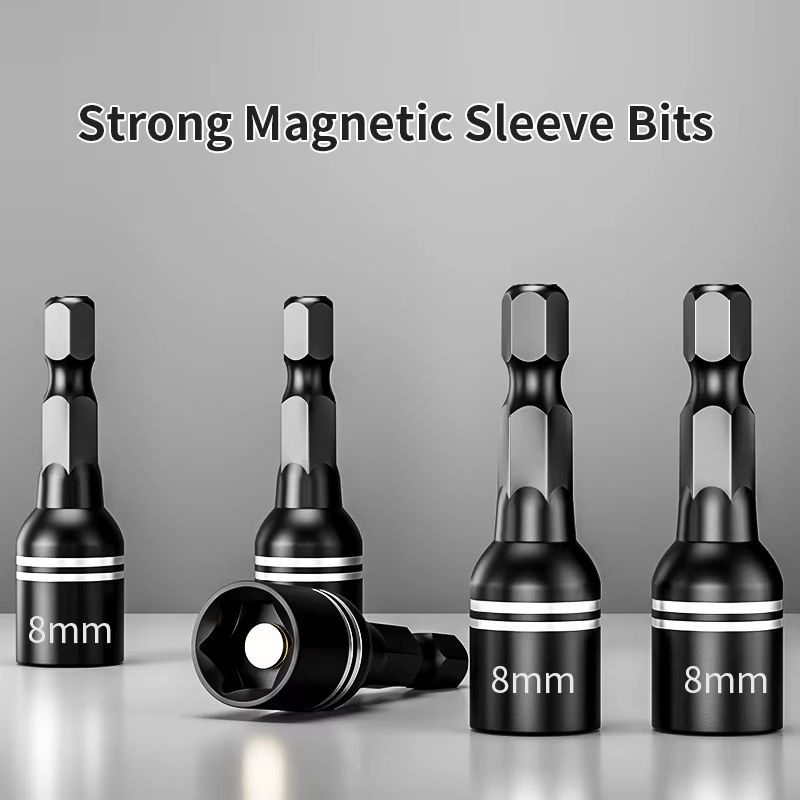 NIUXIANG Adapter Set aus Chrom-Vanadium-Stahl, 10-teiliges Reduzierhülsen-Set für Ratschenschlüssel, Schwarz - Bild 3