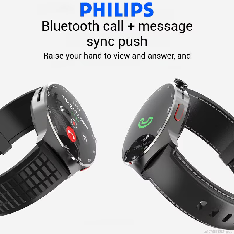 Philips VTR5206 Smartwatch mit Bluetooth-Anruffunktion und Touchscreen in Silber oder Braun - Bild 4
