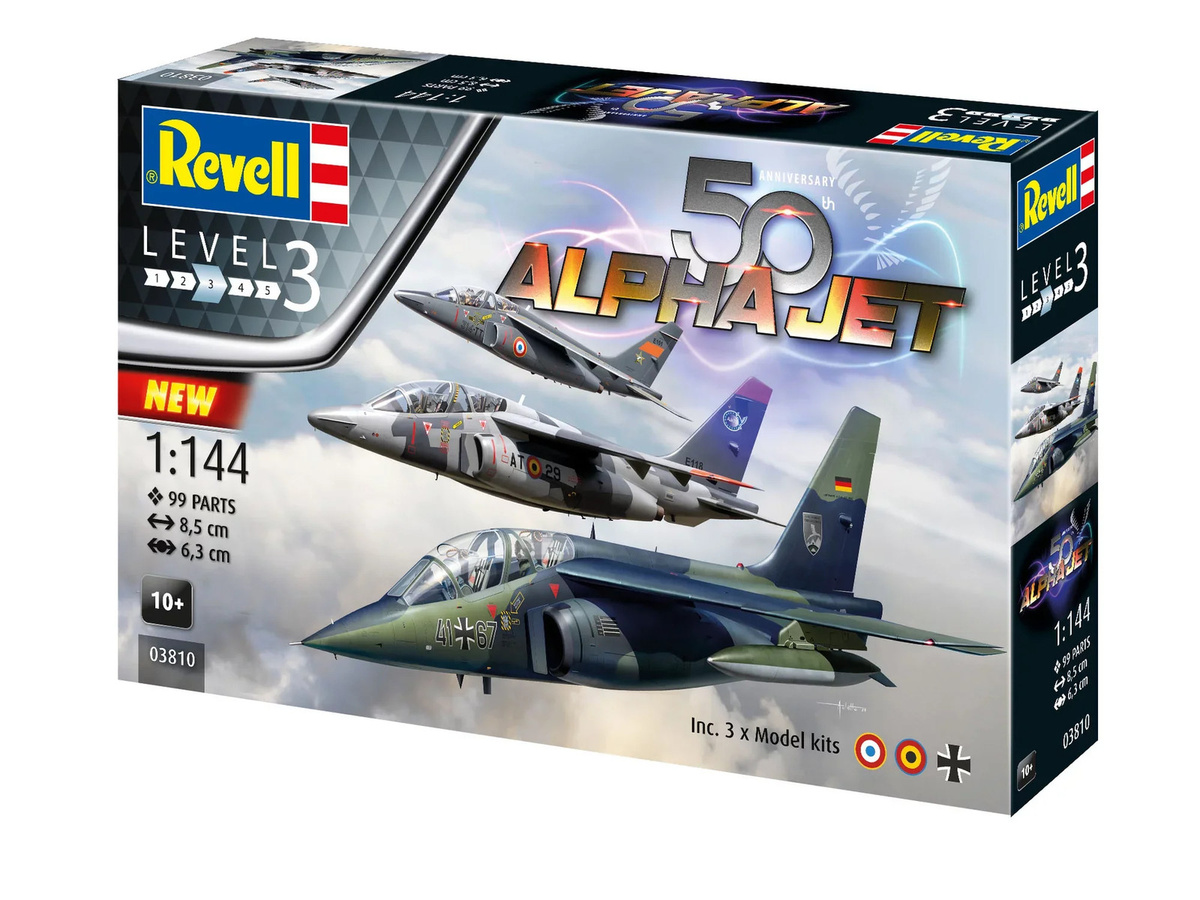 Revell 50th Anniversary Alpha Jet, Modellbau, 1:144, ab 10 Jahre - Bild 3