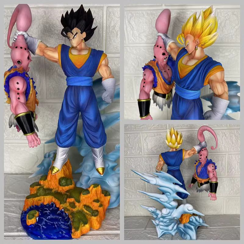 Bandai Dragon Ball Z Anime Sammelfigur Majin Buu vs. Vegetto aus PVC, Multicolor, Höhe: 32 cm - Bild 2