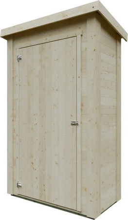 Kiehn-Holz Gerätehaus KH 16-010 Natur Unbehandelt mit Satteldach B/T/H: 120 x 60 x 199 cm
