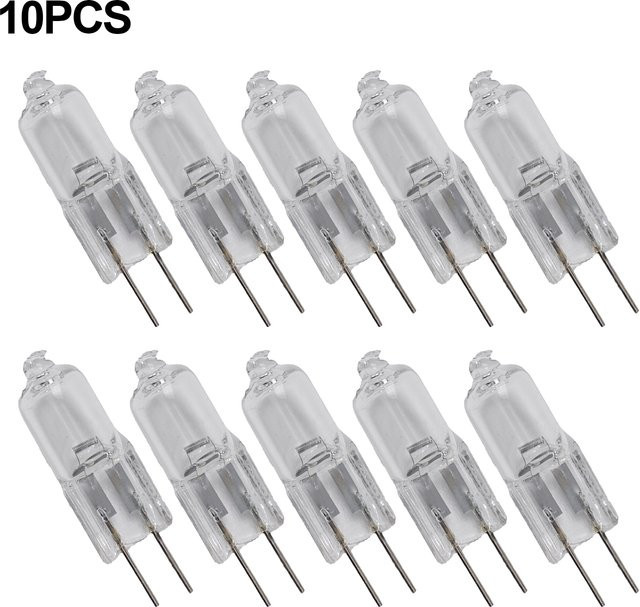 LEENKEA G4 Halogenlampen Set mit 10 Stück, Warmweiß 2900K, Transparent, für Kristall-Innenbeleuchtung - Bild 1