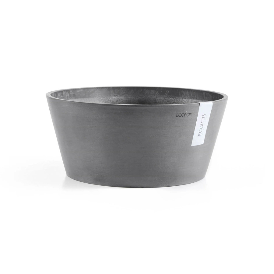 Ecopots Pflanzschale Frankfurt rund in Grau mit Durchmesser: 31 cm - Bild 2
