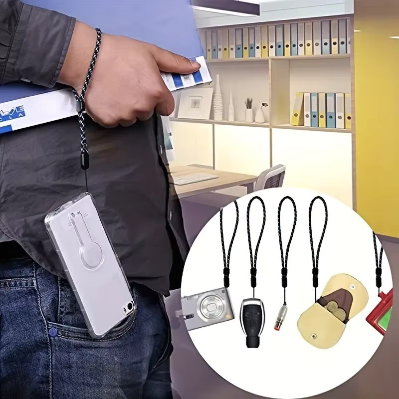 10er Set Universal Verstellbares Handgelenk Lanyard für Smartphone, USB und Walkie Talkie in Rot - Bild 2
