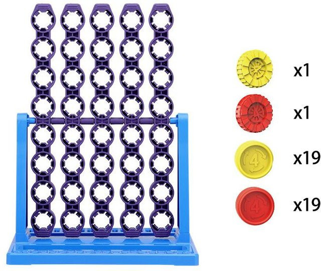 Kidsly Connect 4 Spin Game, Brettspiel, für 2 Spieler, ab 3 Jahren - Bild 1