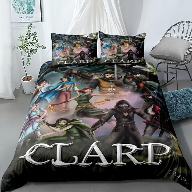 Clarp Bettbezug-Set aus Mikrofaser mit Kissenbezügen, Mehrfarbig, Breite: 220 cm, Höhe: 240 cm - Bild 1