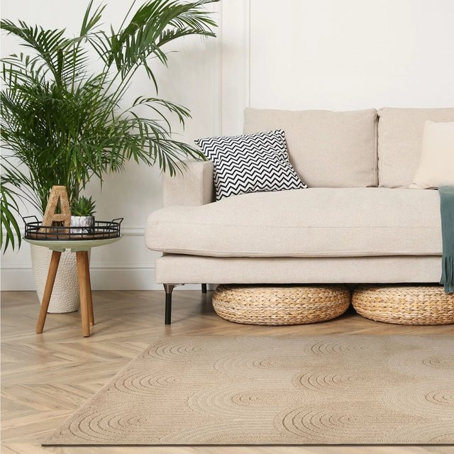 Art Universe Teppich Malaga Hazelnut in Beige, modern und abstrakt, B x T: 160 x 230 cm - Bild 1