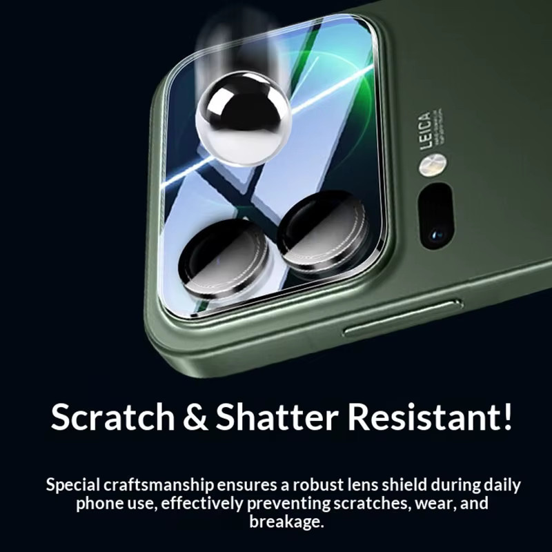 Xiaomi 17 Pro und Xiaomi 17 Pro Max Kamera Objektiv Schutz aus gehärtetem Glas, Transparent - Bild 3