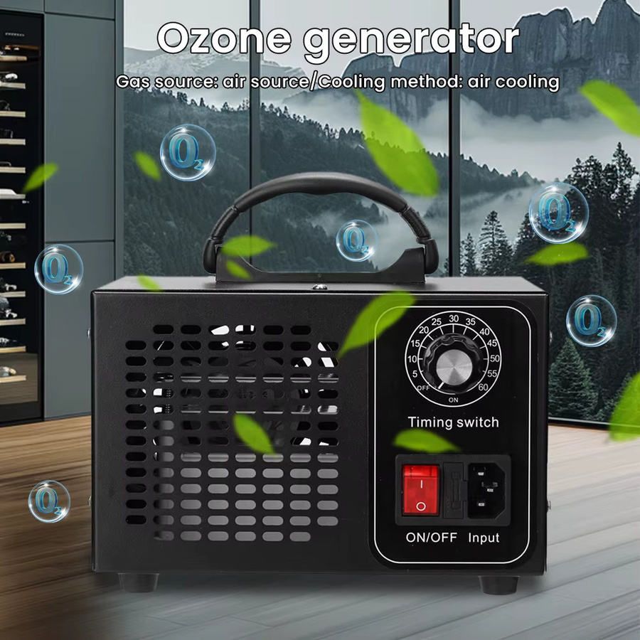 HGTUGO Ozongenerator Luftreiniger zur Desinfektion und Sterilisation in Schwarz aus Metall mit 60000 mg Ozonleistung - Bild 3
