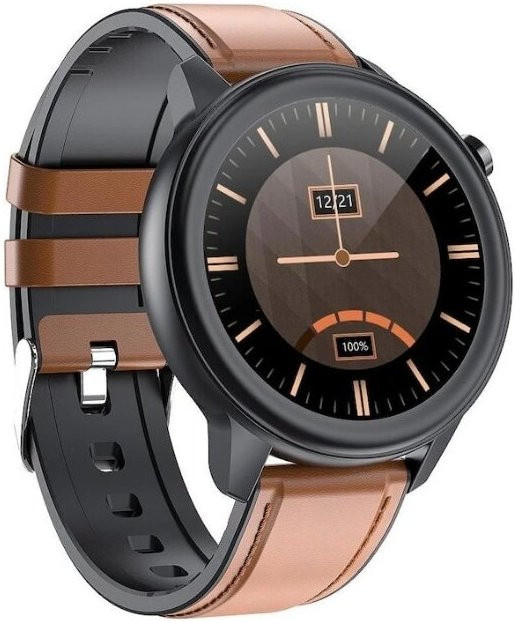 Maxcom Smartwatch Fit FW32 in Braun mit Schlafüberwachung, Herzfrequenzmessung, SpO2-Sensor und Wasserdichtigkeit - Bild 1