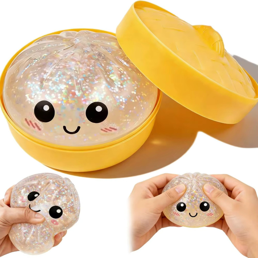 GSF Dumpling-Squishies, Stressbälle, transparent, multicolour - Bild 3
