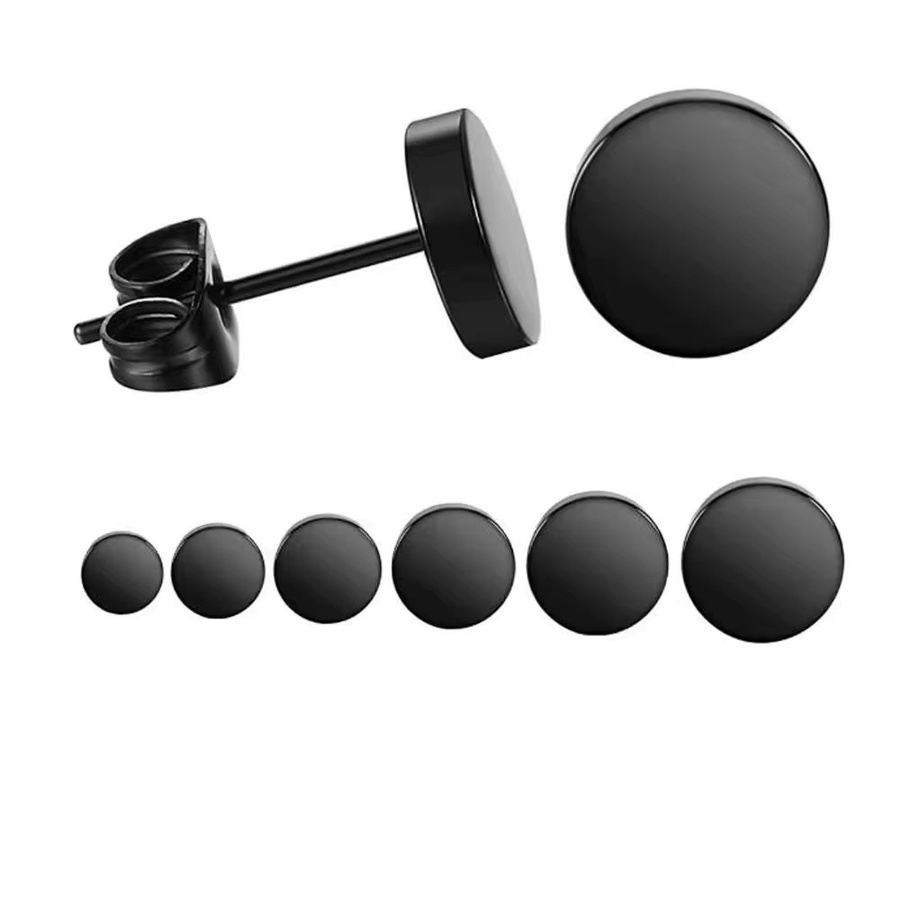mling Ohrstecker Edelstahl, Schwarz, Unisex - Bild 7