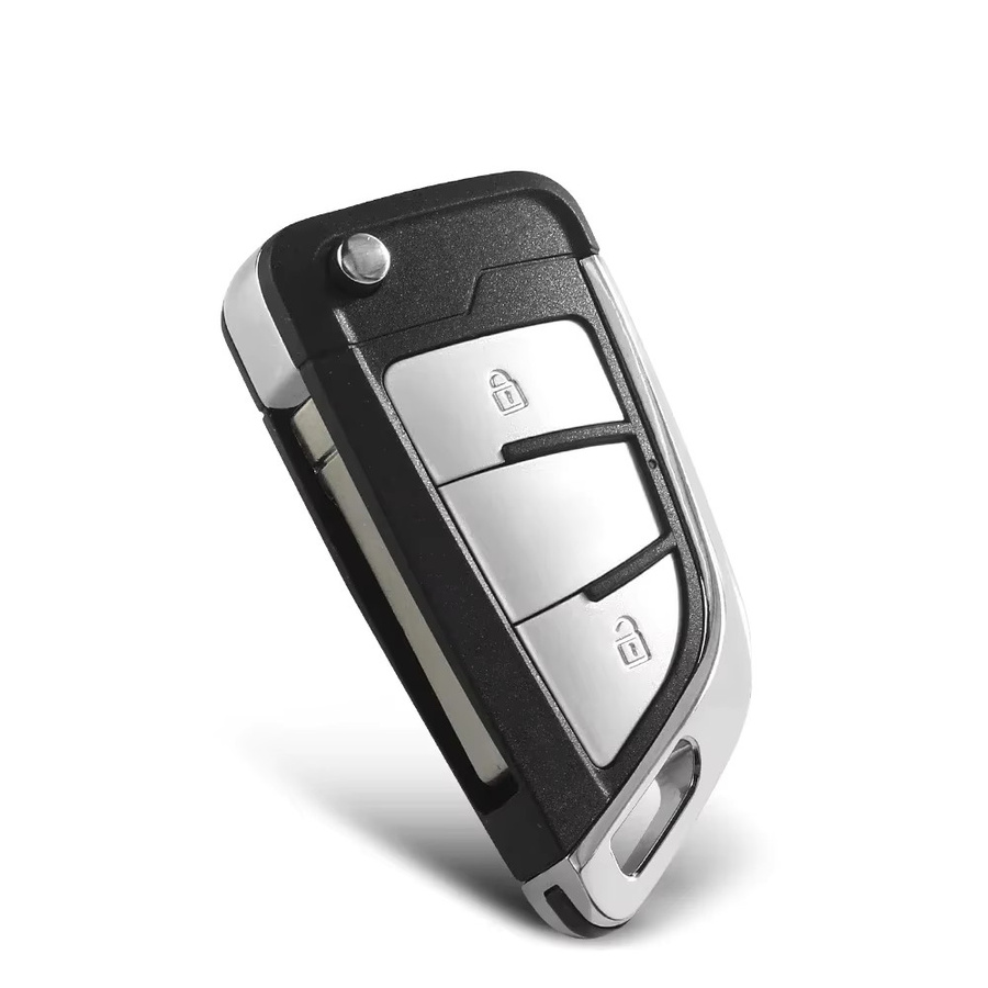 KEYYOU Modifizierte Schlüsselhülle für VW Volkswagen Bora Golf Polo Passat Touran Seat Skoda Beetle Jetta in Schwarz - Bild 2