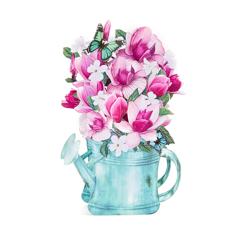 Opjoys 3D-Grußkarte mit Magnolienmotiv in Multicolour - Bild 4