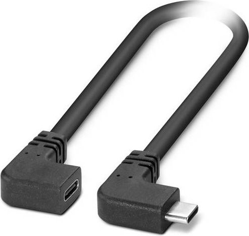 Phoenix Contact USB-C Kabel Schwarz 5,00 m mit USB-C Buchse und USB-C Stecker 1665801 - Bild 1