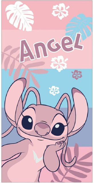 Disney Lilo & Stitch Kinder Strandtuch, schnelltrocknendes Badehandtuch, Multicolor, B: 70 cm, L: 140 cm - Bild 1