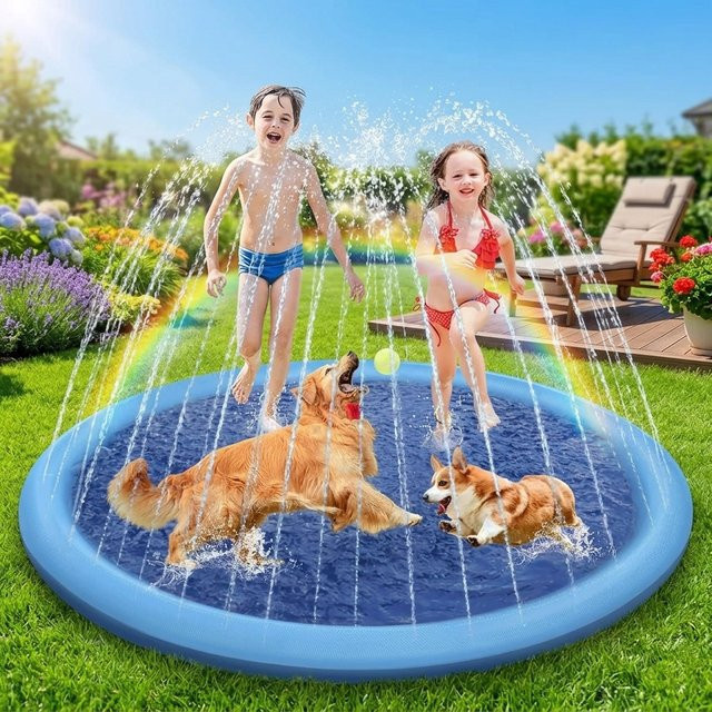 DHDH Interaktive Sprühmatte für Haustiere, Kühl-Spielmatte - Bild 1