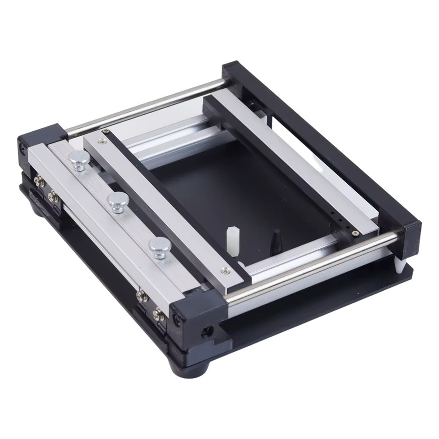 XMSJ Manuelle SMT Lotpaste Druckmaschine aus Stahl für PCB Micro Siebdruck in Schwarz - Bild 2