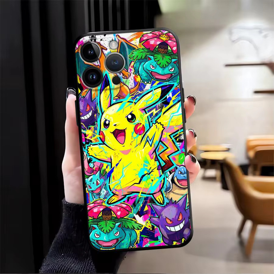 Handyhülle mit Pokemon Art Comic Design für Apple iPhone 11 bis iPhone 17 Pro Max in Multicolour - Bild 2