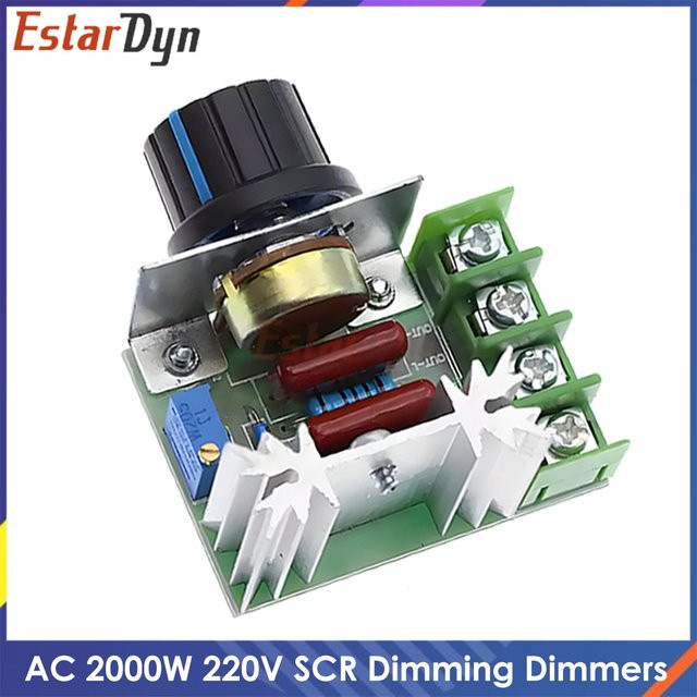 Estardyn SCR-Spannungsreglermodul 2000 W mit Thermostat und Phasensteuerung für industrielle Heizungen, AC 220 V - Bild 1