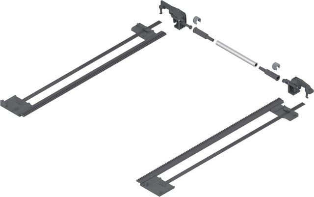 Blum Seitenstabilisierung Tandem für 560H in Grau aus Kunststoff mit einer Nennlänge von 400 mm - Bild 1