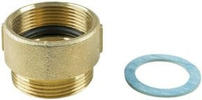 Grundfos Ausgleichsstück A 9 in Gold mit Gewindeanschluss G 2x2 und G 1x20mm - Bild 1