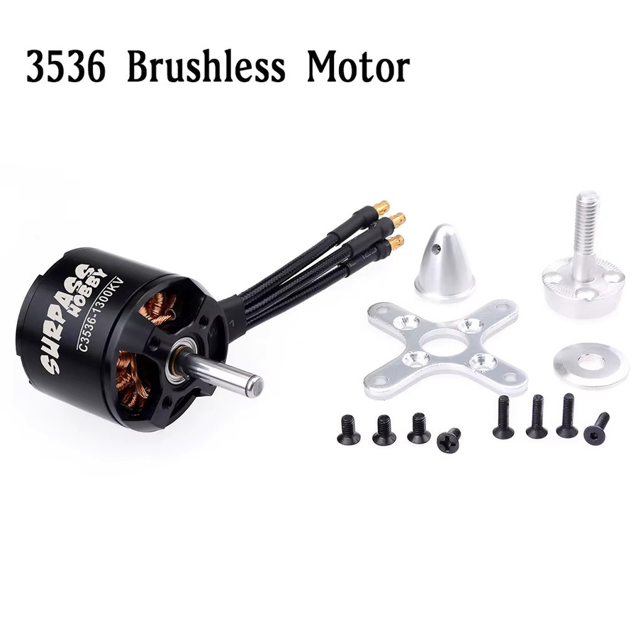 Surpass Hobby 3536 Outrunner Brushless Motor, Hobbywing 50A ESC, für RC Flugzeuge, Multicopter und Drohnen - Bild 3