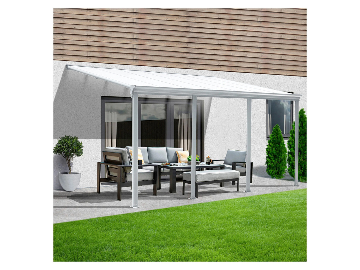 Home Deluxe Terrassenüberdachung Solis in Weiß, B/T/H: 618 x 303 x 278 cm - Bild 2