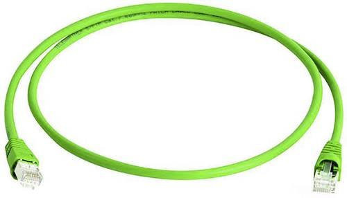 Telegärtner RJ45 Patchkabel CAT 6a S/FTP Ethernet/LAN Grün, Länge: 1,00 m - Bild 1
