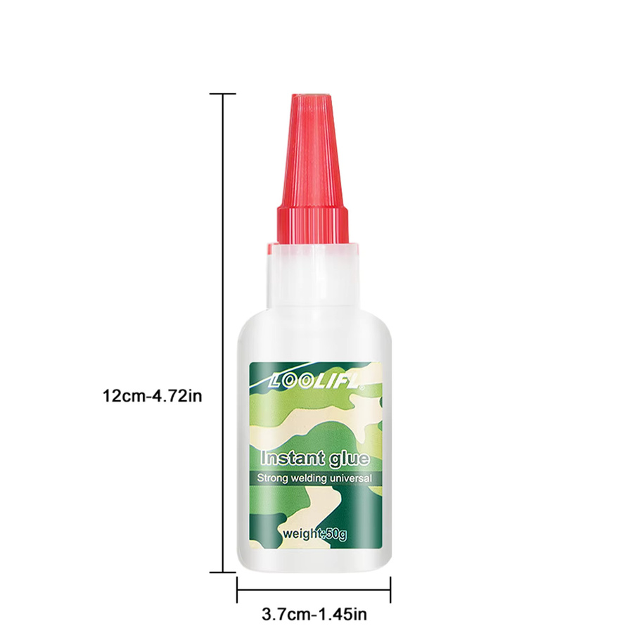 LOOLIFL Cyanacrylat-Superkleber Universeller Schnellkleber für Kunststoff, Holz, Metall und Gummi, 50 ml - Bild 7