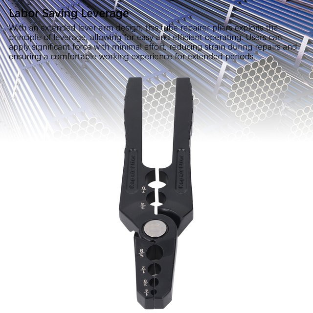 Fdit Rohrreparaturzange aus Aluminiumlegierung mit 6-Loch-Design zur Rohrrundung und Wartung - Bild 1