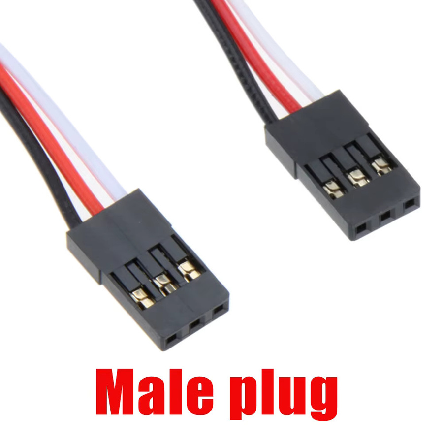 JR-Stecker Servo-Verlängerungskabel Stecker auf Stecker für RC-Flugzeug und Quadcopter von QX-MFLU - Bild 3