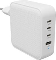HyperJuice 100W USB-C GaN Reiseladeadapter mit 3x USB-C und 1x USB-A in Weiß - Bild 1