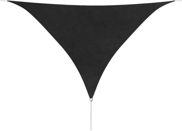 Furnicato Sonnensegel aus Oxford-Gewebe in Dreiecksform, Farbe Anthrazit, B/T/H: 5 x 5 x 5 m - Bild 1