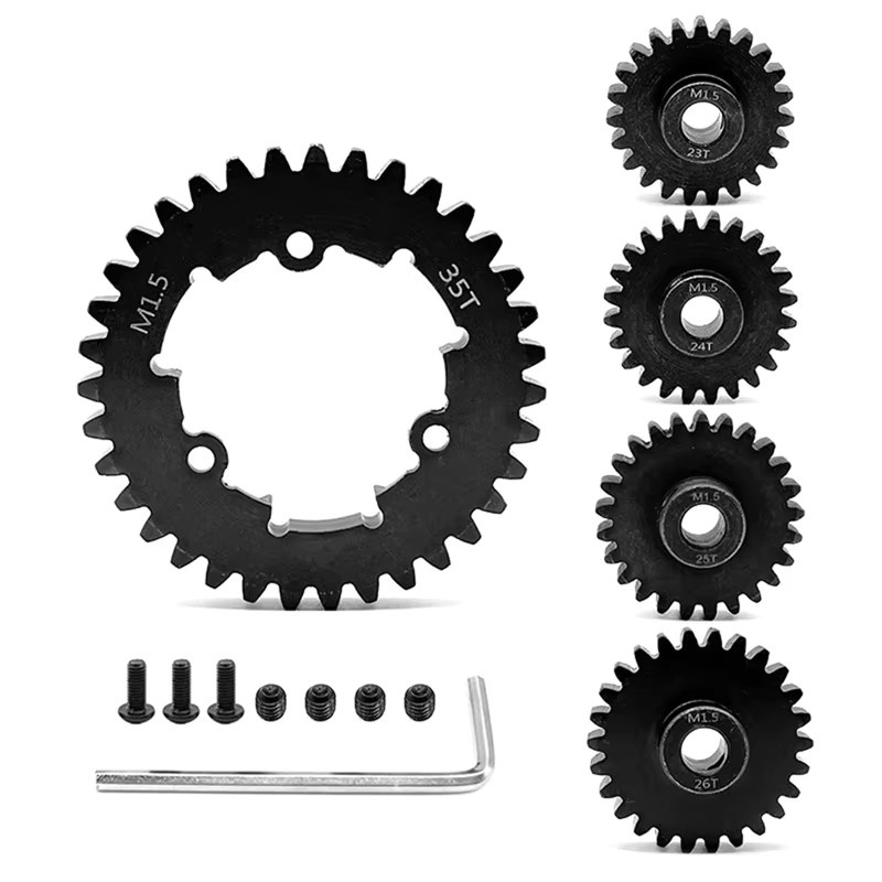 Traxxas 1/5 Modul 35t Stirnrad m2.5 Getriebe, Zubehör, Metall, Schwarz - Bild 3