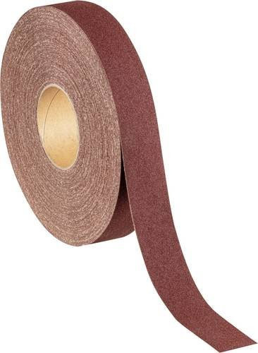 Rhodius SPBR 300568 Schleifband Körnung 100 für Metall und Holz, Farbe Braun, L x B: 50 m x 40 mm - Bild 1