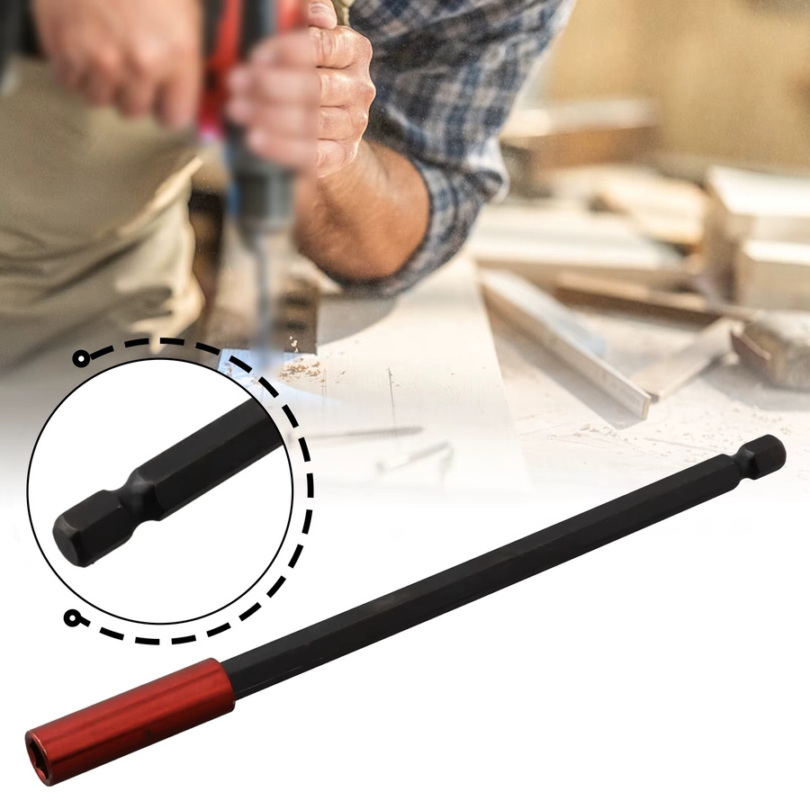 VIBRATITE Bit-Verlängerungsstange mit Schnellwechsel-Adapter für 1/4 Zoll Schaft - Bild 3
