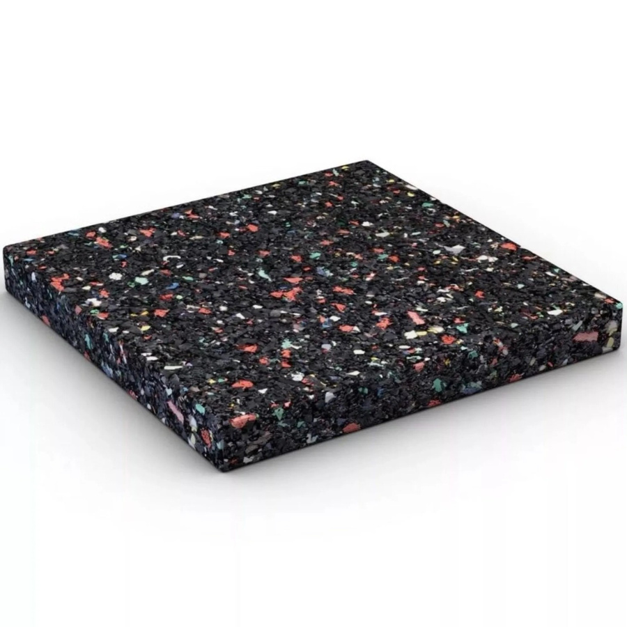 Karibu Unterlegpads aus Gummi für Gartenhäuser, Schwarz, 240 Stück, B/T/H: 7 x 7 x 0,8 cm - Bild 2