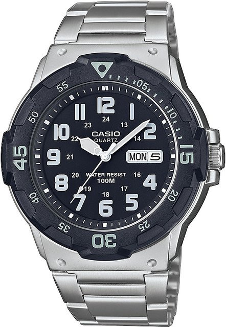 Casio Armbanduhr, Quarz, Edelstahl, Schwarz, 43 mm, Herren - Bild 1