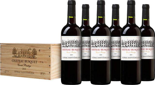 Château Busquets Lussac Saint-Émilion Cuvée Prestige Rotwein, Frankreich, 0,75 l - Bild 1