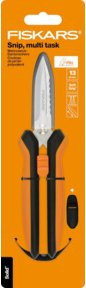Fiskars Solid SP320 Mehrzweck-Gartenschere in Schwarz und Orange mit Nylon-Schutzhülle - Bild 3