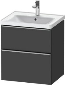 Duravit Waschtischunterschrank D-Neo in Grau matt, Wandhängend, B/T/H: 58,4 x 45,2 x 62,5 cm - Bild 1