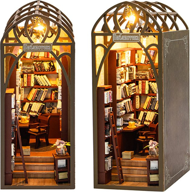 zuuton Buch Nook Kit DIY, 3D Holz Puzzle, Puppenhaus Modell - Bild 1
