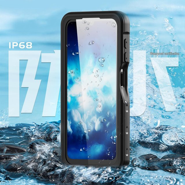 Samsung wasserdichte und stoßfeste Handyhülle für A15, A24, A25, A26, A36, A54 und A55 in Seeblau - Bild 1